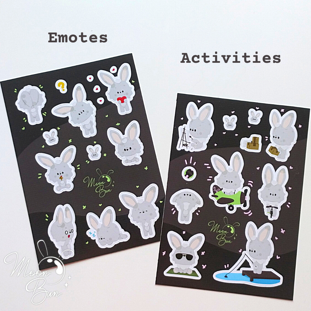 'Moon' Sticker Sheets
