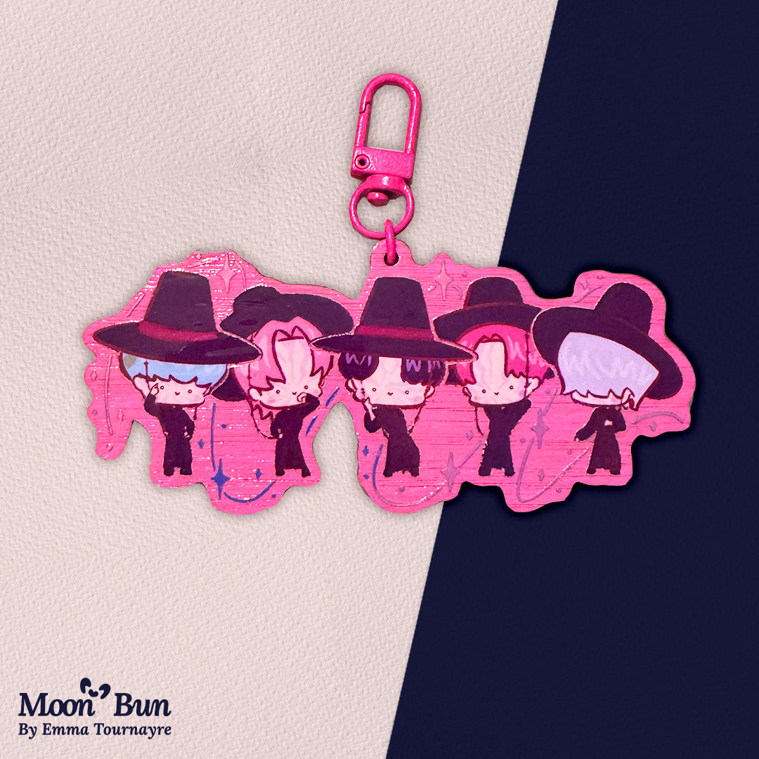 'Saju Boys' Holo Keychain
