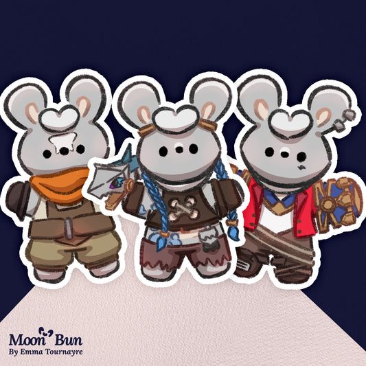 'Arcane Buns' Stickers