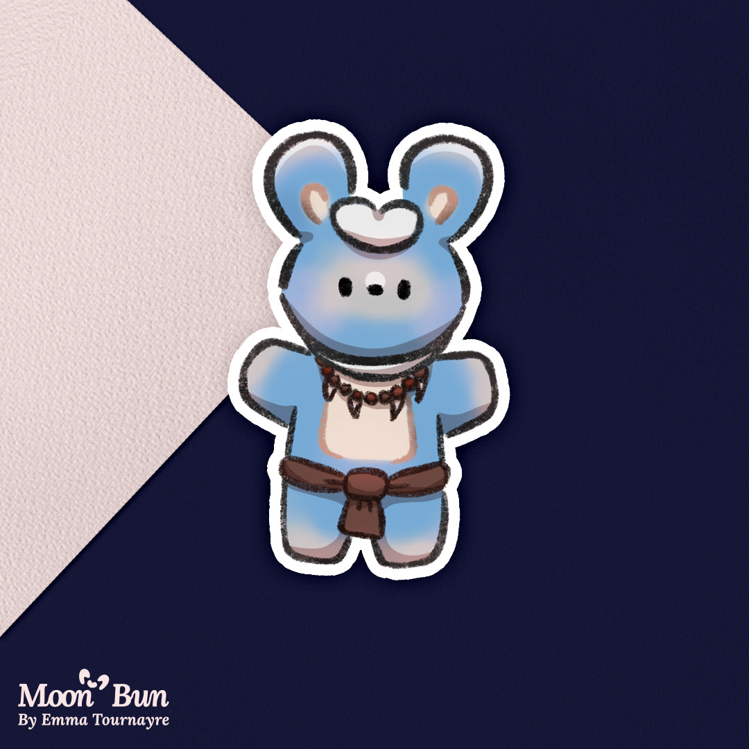 'Avatar Bun' Sticker