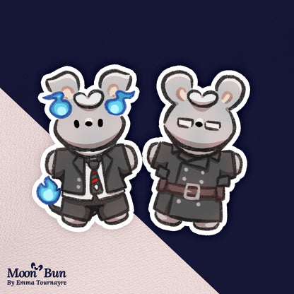 'Exorcist Buns' Stickers