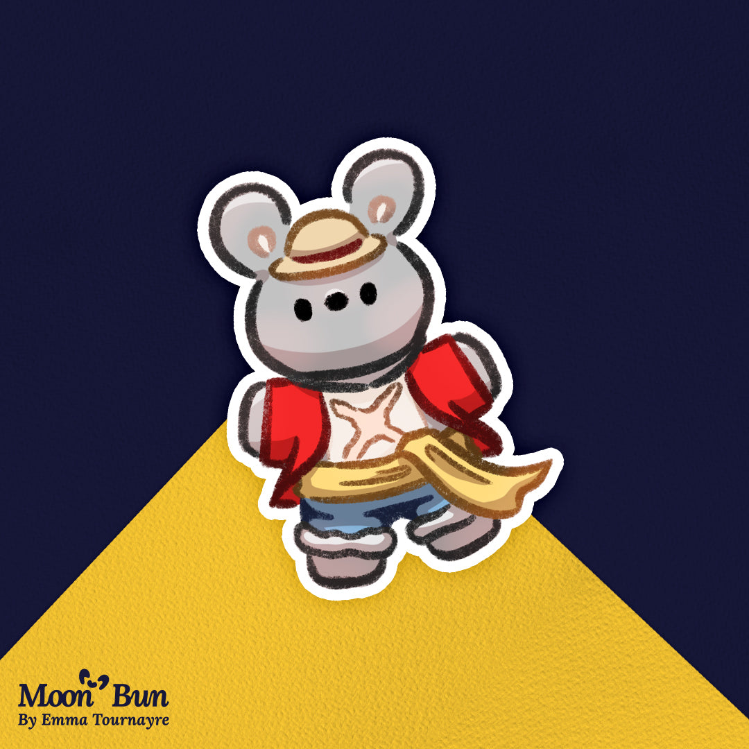 'Bunny D Moon' Sticker