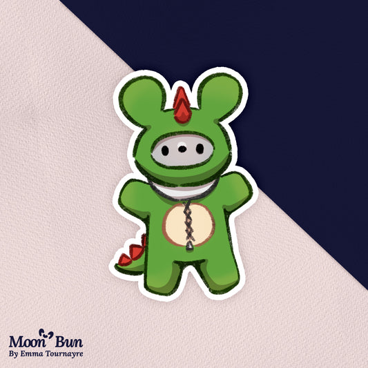 'Dino Bun' Sticker