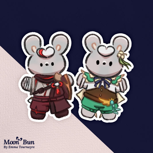 'Genshin Buns' Stickers