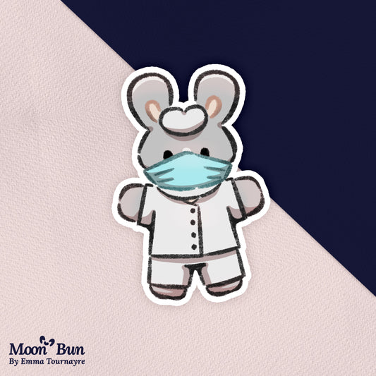 'Infirmier Bun' Sticker