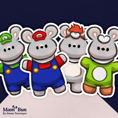 'Mario Buns' Stickers