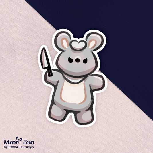 'Menace Bun' Sticker