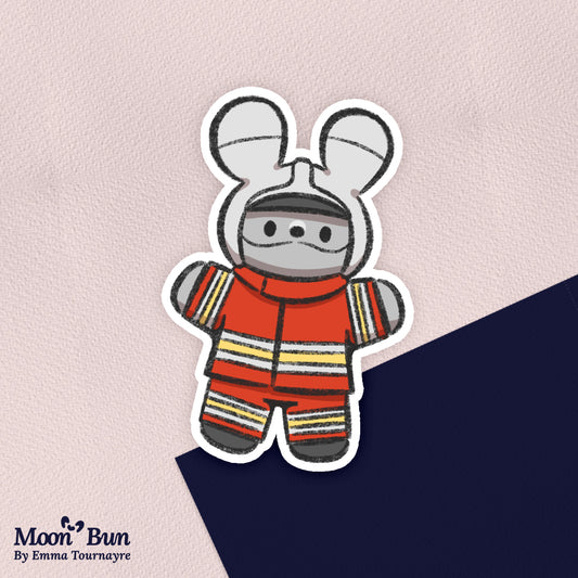 'Pompier Bun' Sticker