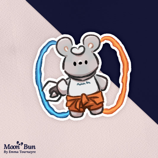 'Portal Bun' Sticker