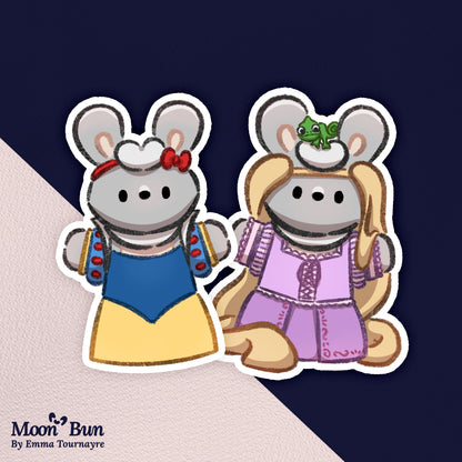 'Princess Buns' Stickers
