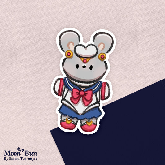 'Sailor Bun' Sticker