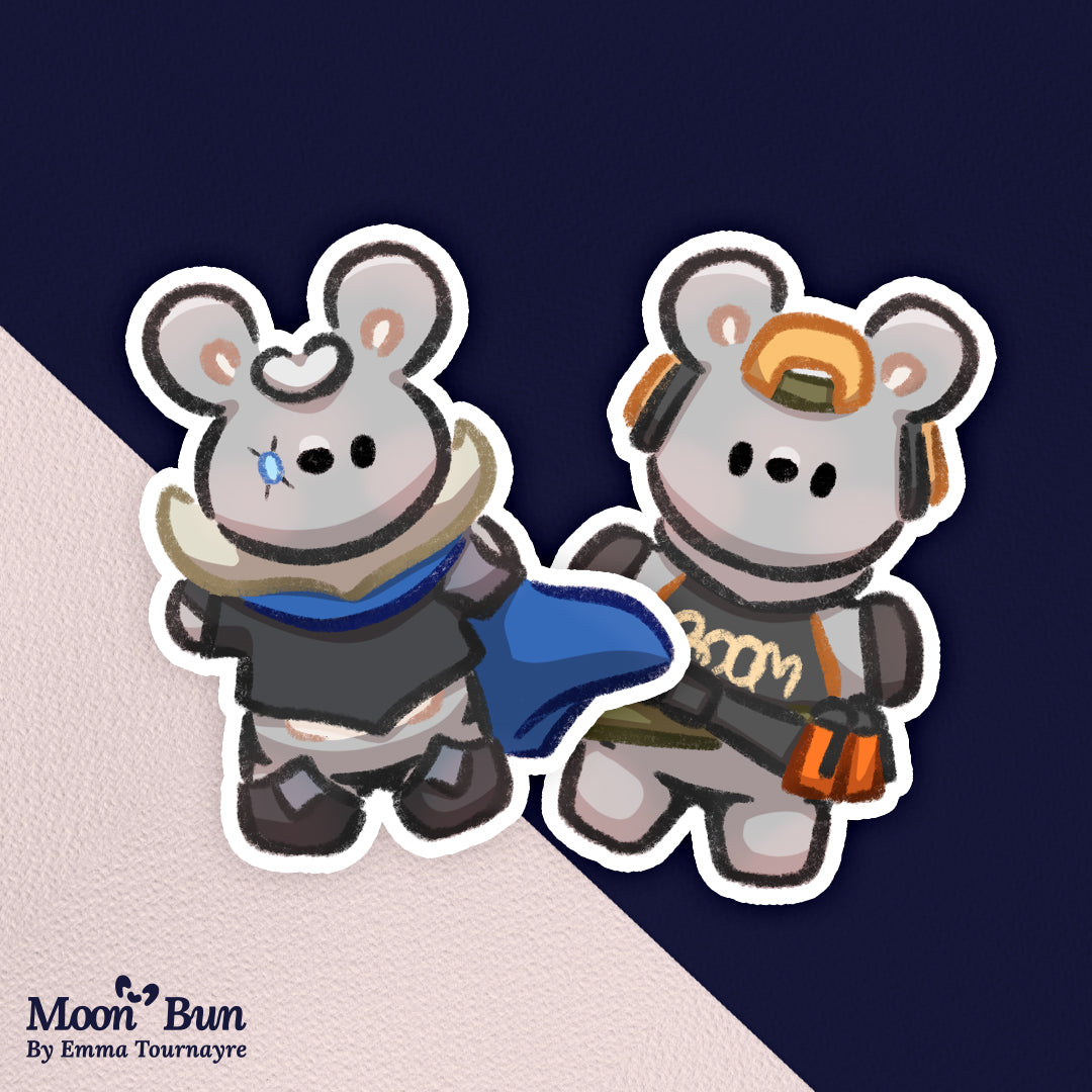 'Valo Buns' Stickers