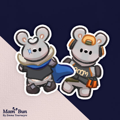 'Valo Buns' Stickers