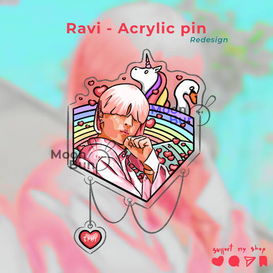 [P-C] RAVI - R.AINBOW Pin acrylique